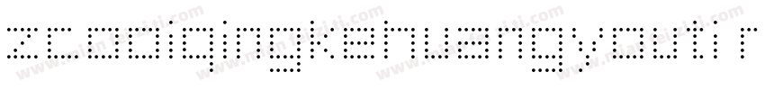zcooiqingkehuangyouti regular字体转换